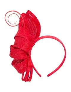 Red Bow Fascinator by Max Alexander MA1030R