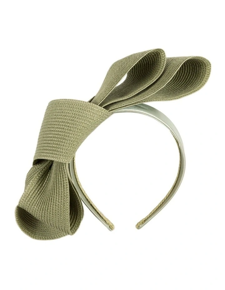 Olive Sculptural Bow Headband by Max Alexander MA1027OL image 1
