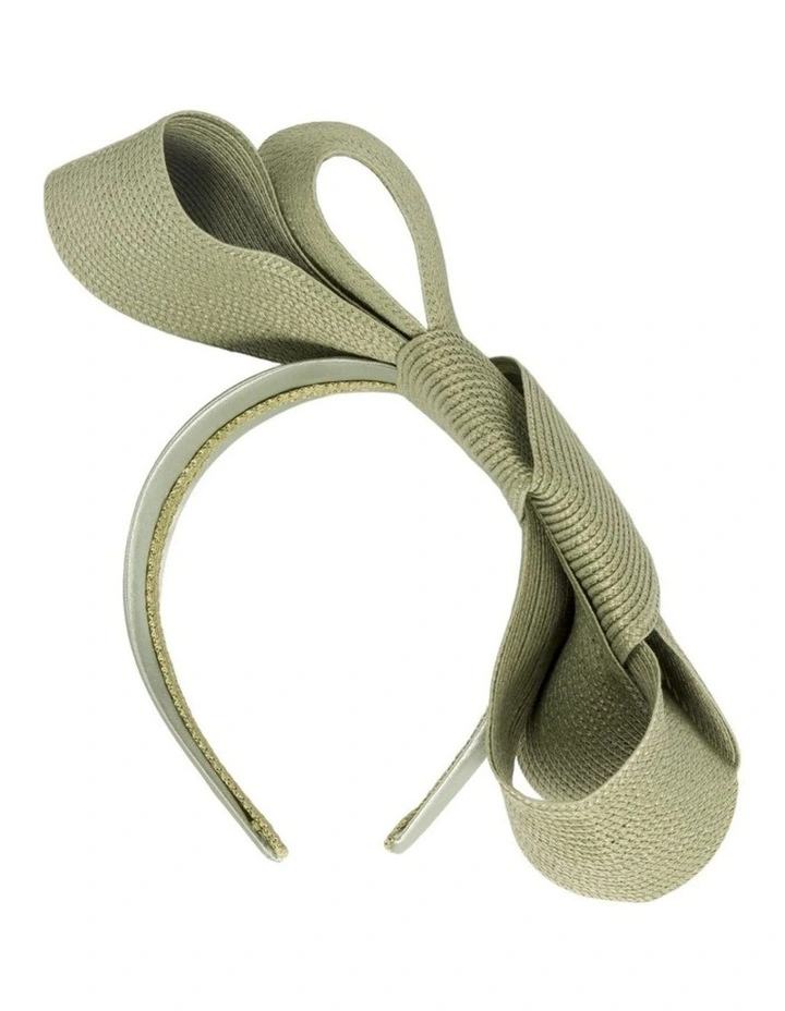 Olive Sculptural Bow Headband by Max Alexander MA1027OL image 3