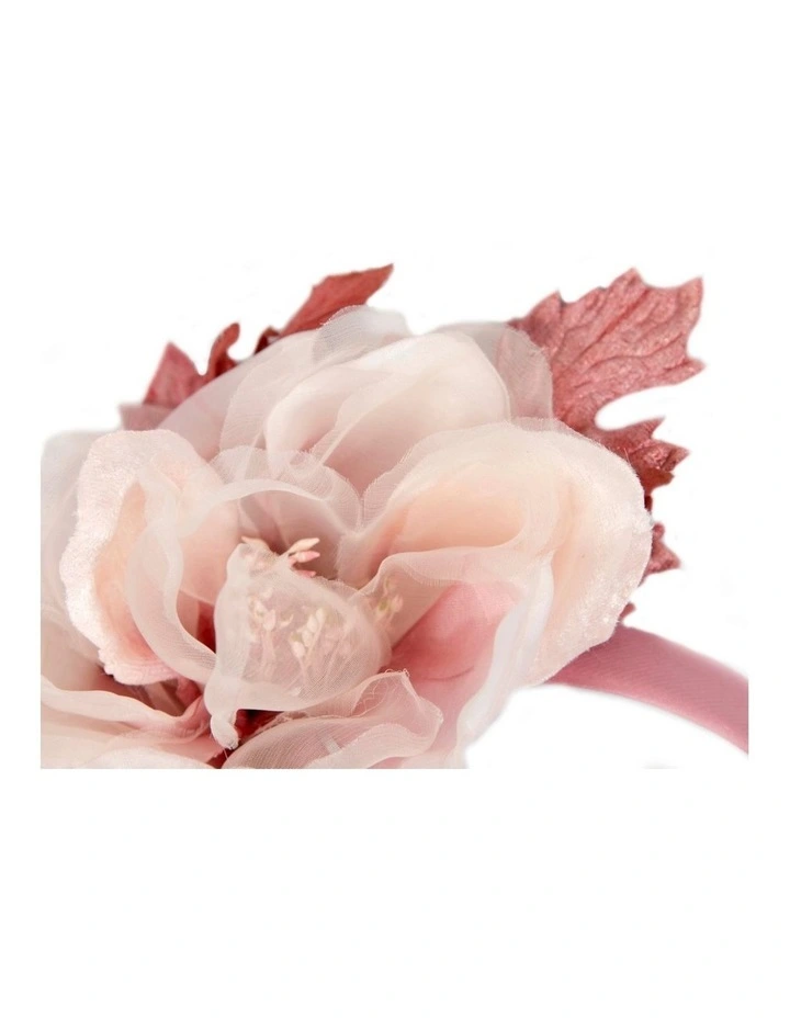 Dusty Pink flower fascinator by Fillies Collection F653DP image 2