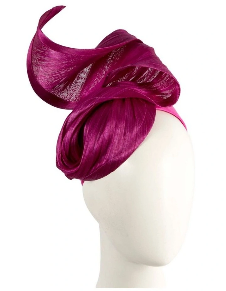 Fillies Collection magenta racing fascinator S280MA image 1