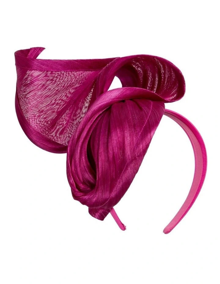 Fillies Collection magenta racing fascinator S280MA image 2