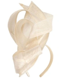 Cream Sinamay Fascinator by Max Alexander MA1014C
