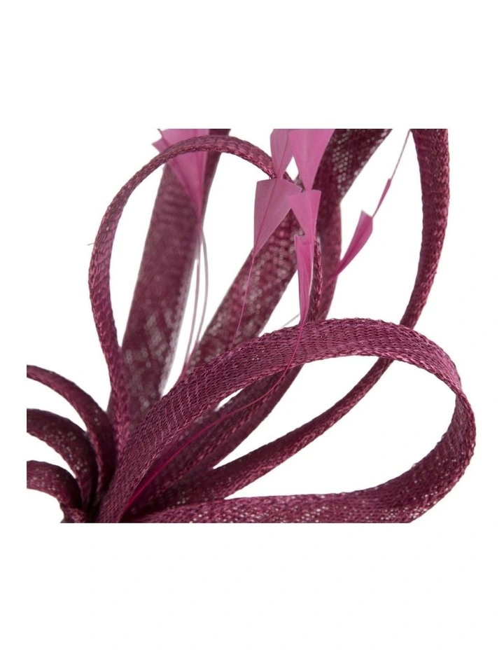 Wine Sinamay Fascinator by Max Alexander MA1023WN image 2