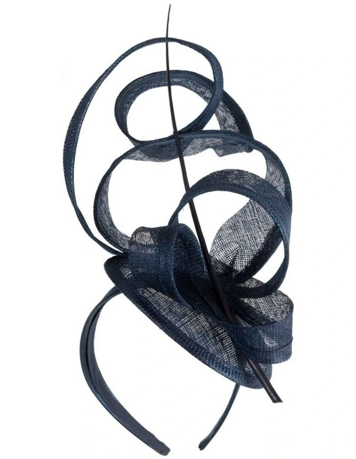 Navy Sinamay Fascinator by Max Alexander MA1011N image 1