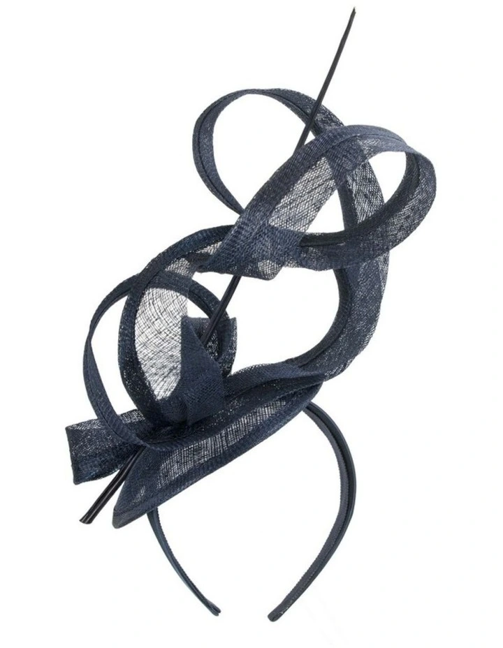 Navy Sinamay Fascinator by Max Alexander MA1011N image 4