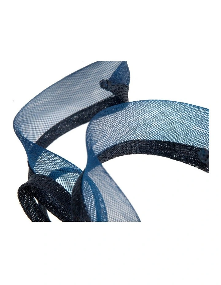 Petite Navy Sinamay Fascinator by Max Alexander MA1028N image 2