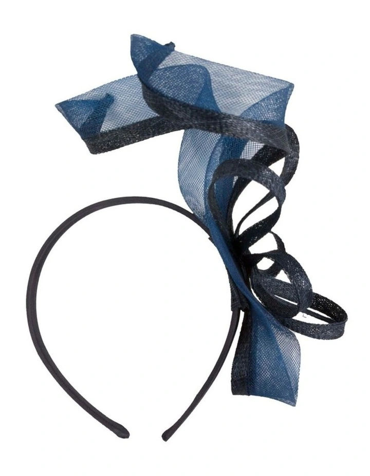 Petite Navy Sinamay Fascinator by Max Alexander MA1028N image 3