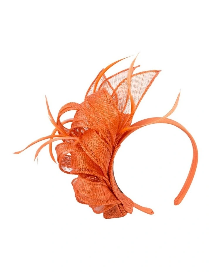 Orange Sinamay Fascinator by Max Alexander MA1024OR image 1
