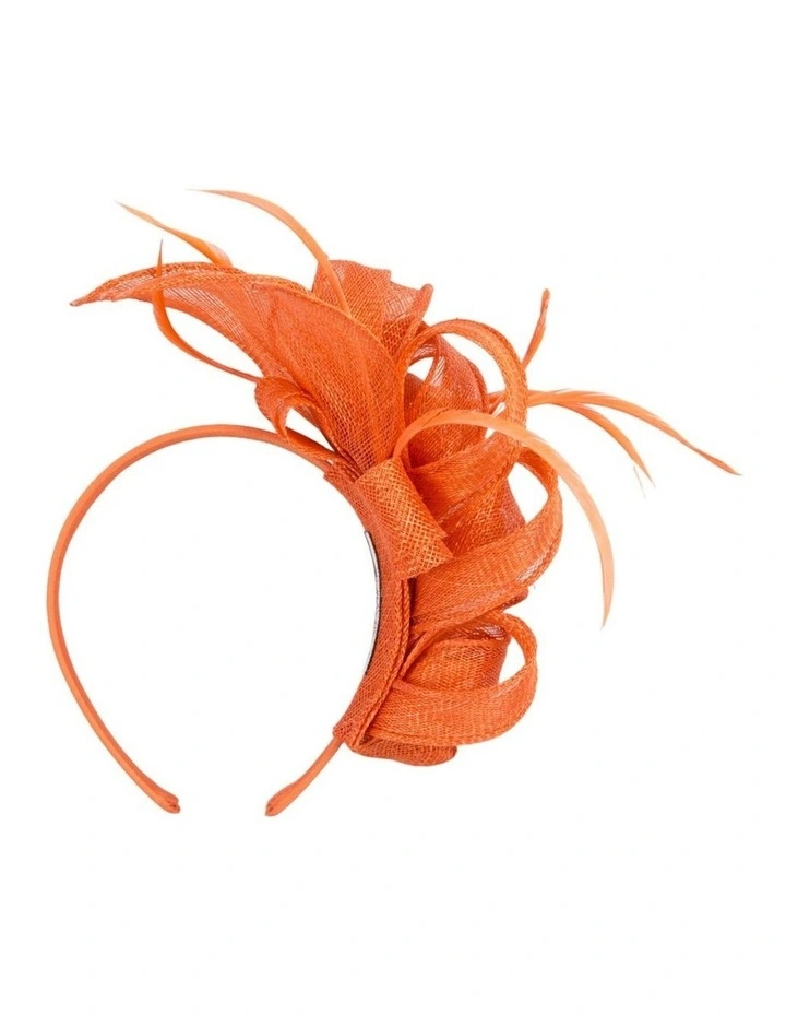 Orange Sinamay Fascinator by Max Alexander MA1024OR image 3