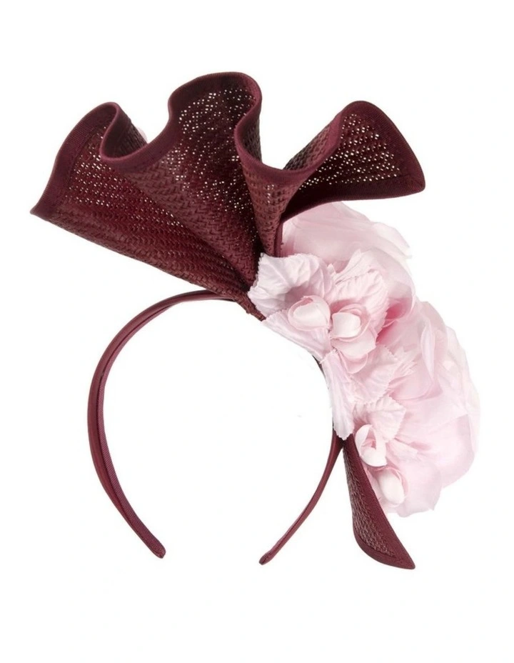 Wine & Pink racing fascinator by Fillies Collection S315WPI image 4