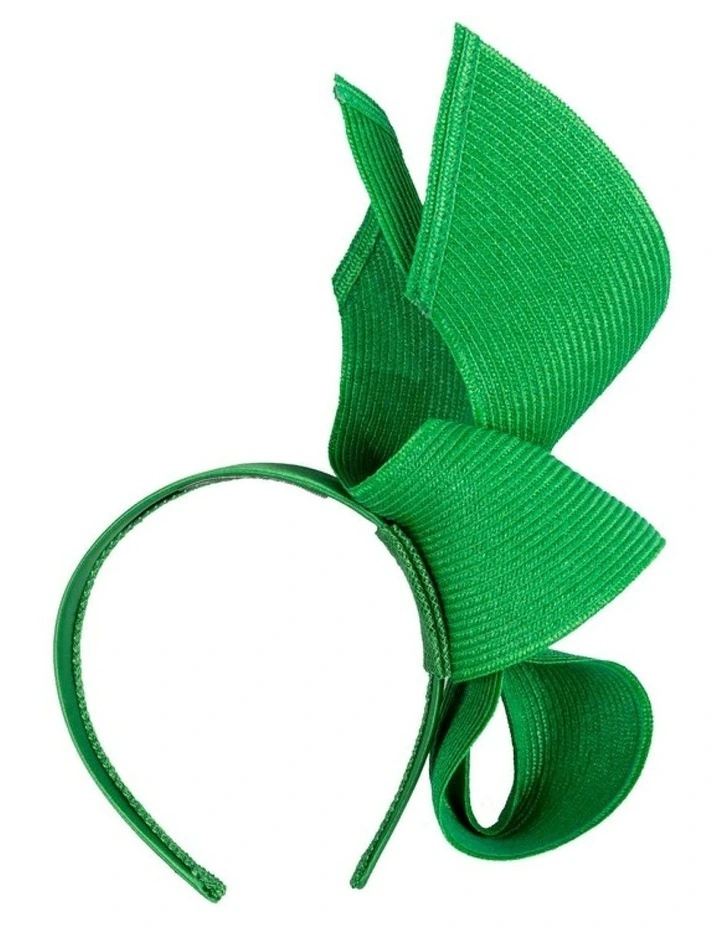 Green Sculptural Fascinator Headband by Max Alexander MA1022GRN image 3