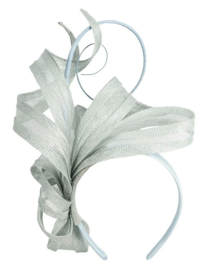 Light Blue Sinamay Fascinator by Max Alexander MA1020LBL image 1