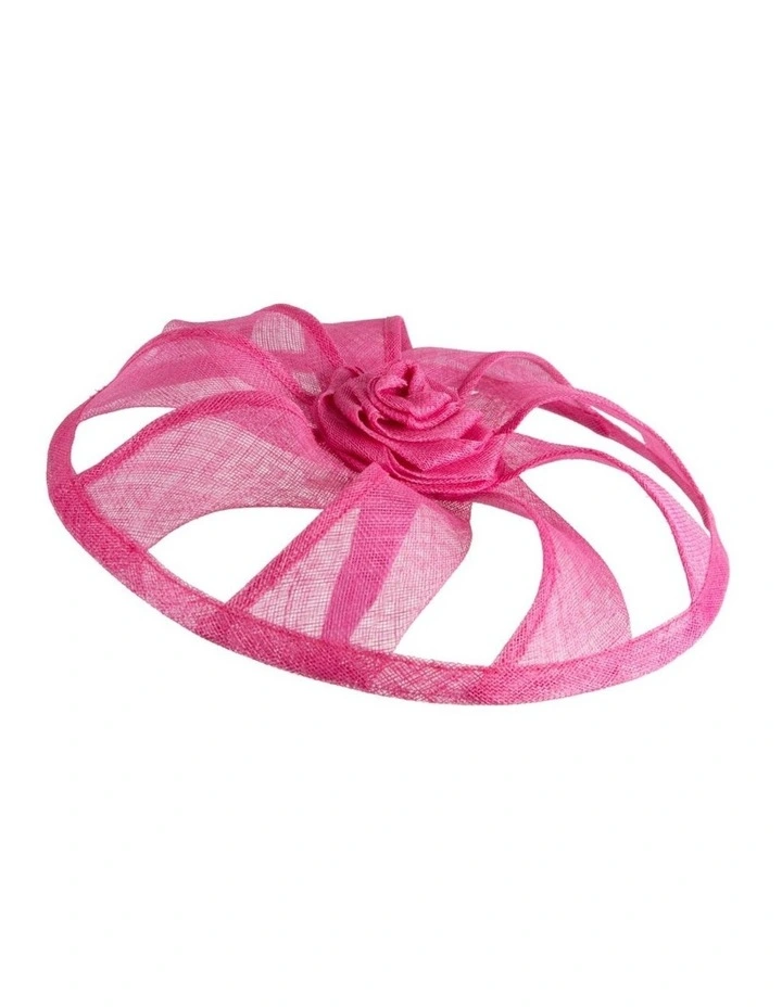 Fuchsia Sinamay Fascinator by Max Alexander MA1003F image 2