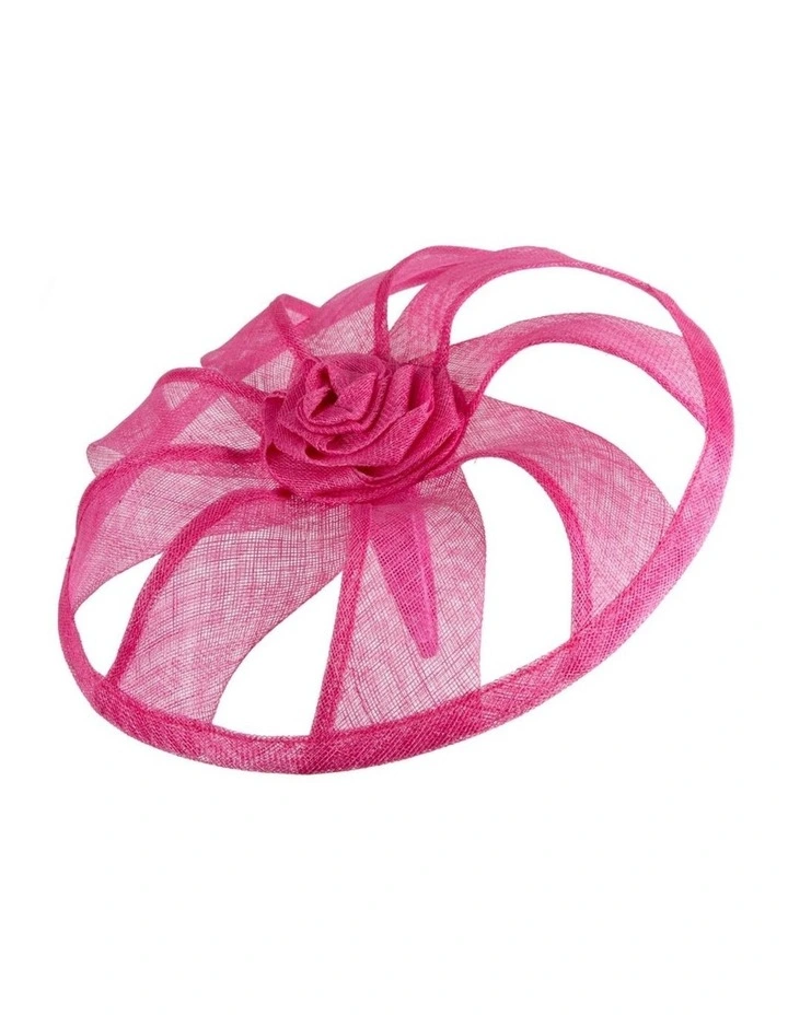 Fuchsia Sinamay Fascinator by Max Alexander MA1003F image 3