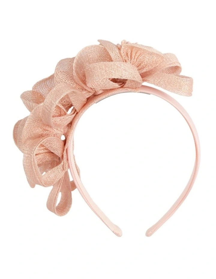 Coral Floral Sinamay Headband by Max Alexander MA1029CR image 3