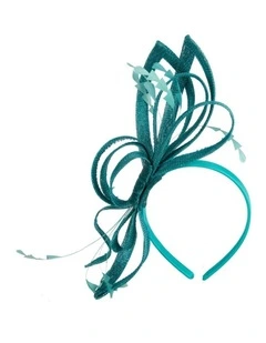 Teal Sinamay Fascinator by Max Alexander MA1023TE