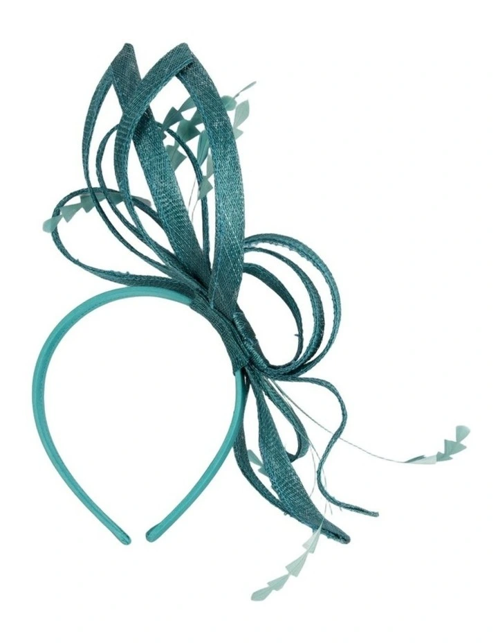 Teal Sinamay Fascinator by Max Alexander MA1023TE image 3