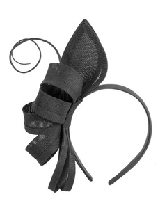 Black Bow Fascinator by Max Alexander MA1030B