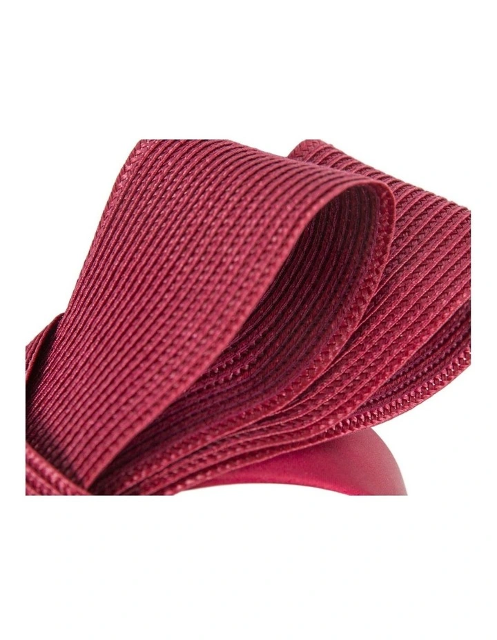Wine Sculptural Bow Headband by Max Alexander MA1027WN image 2