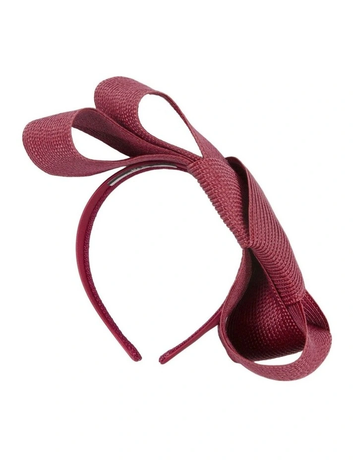 Wine Sculptural Bow Headband by Max Alexander MA1027WN image 3