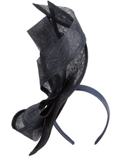 Navy Sinamay Fascinator by Max Alexander MA1014N