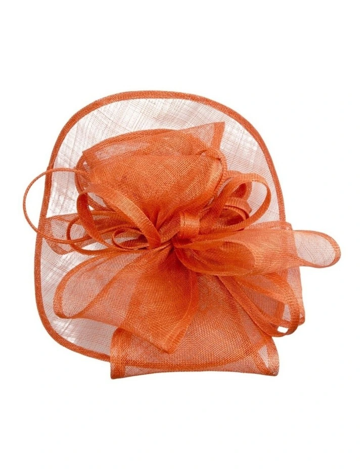 Orange Sinamay Fascinator by Max Alexander MA1002OR image 2