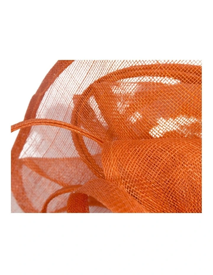 Orange Sinamay Fascinator by Max Alexander MA1002OR image 3