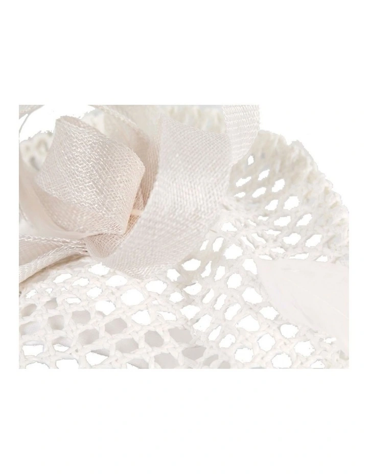Max Alexander white plate fascinator MA930W image 2