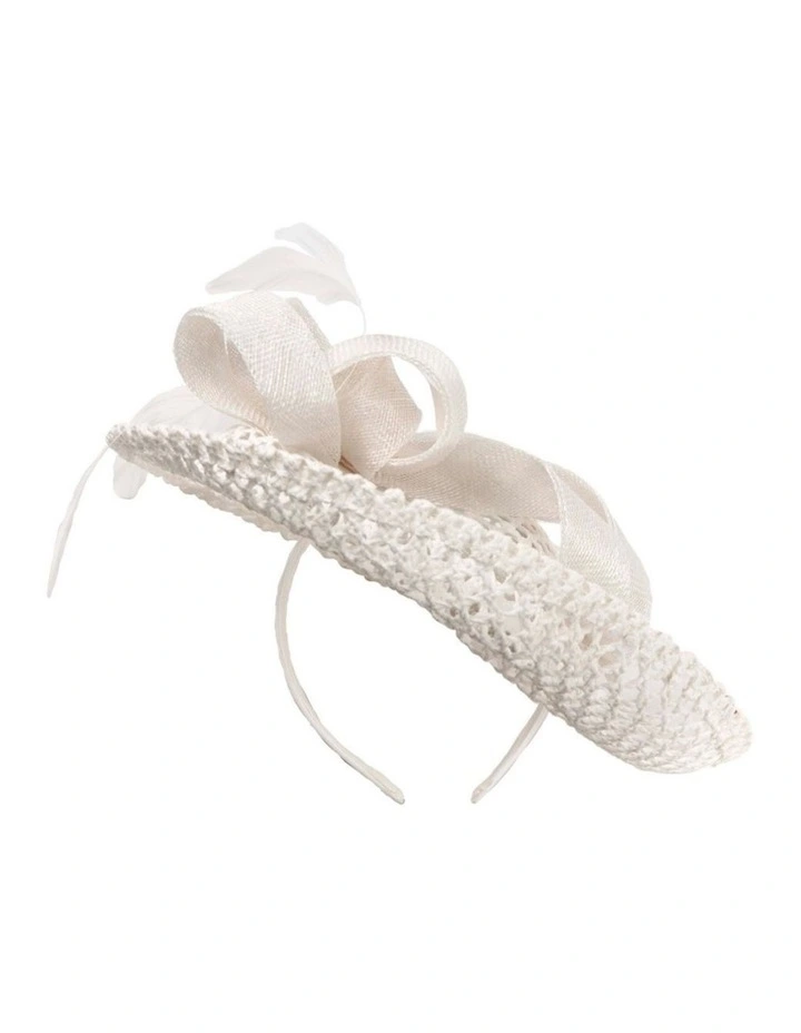 Max Alexander white plate fascinator MA930W image 3