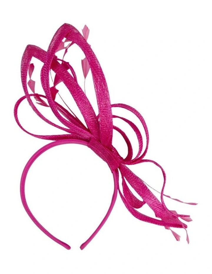Fuchsia Sinamay Fascinator by Max Alexander MA1023F image 3