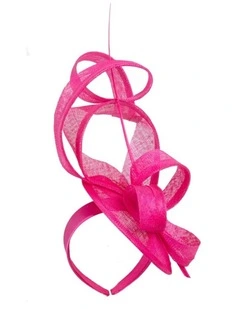 Fuchsia Sinamay Fascinator by Max Alexander MA1011F
