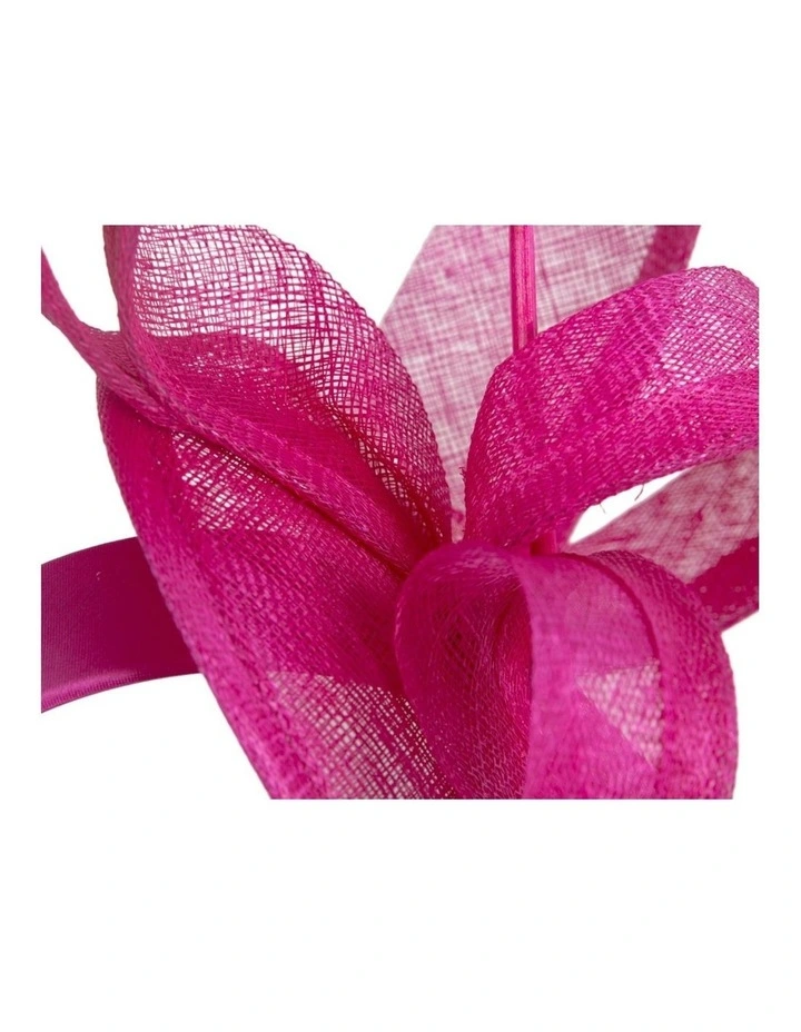 Fuchsia Sinamay Fascinator by Max Alexander MA1011F image 2