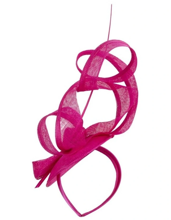 Fuchsia Sinamay Fascinator by Max Alexander MA1011F image 3