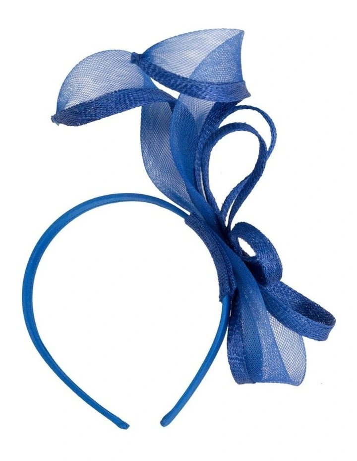 Petite Royal Blue Sinamay Fascinator by Max Alexander MA1028RB image 3