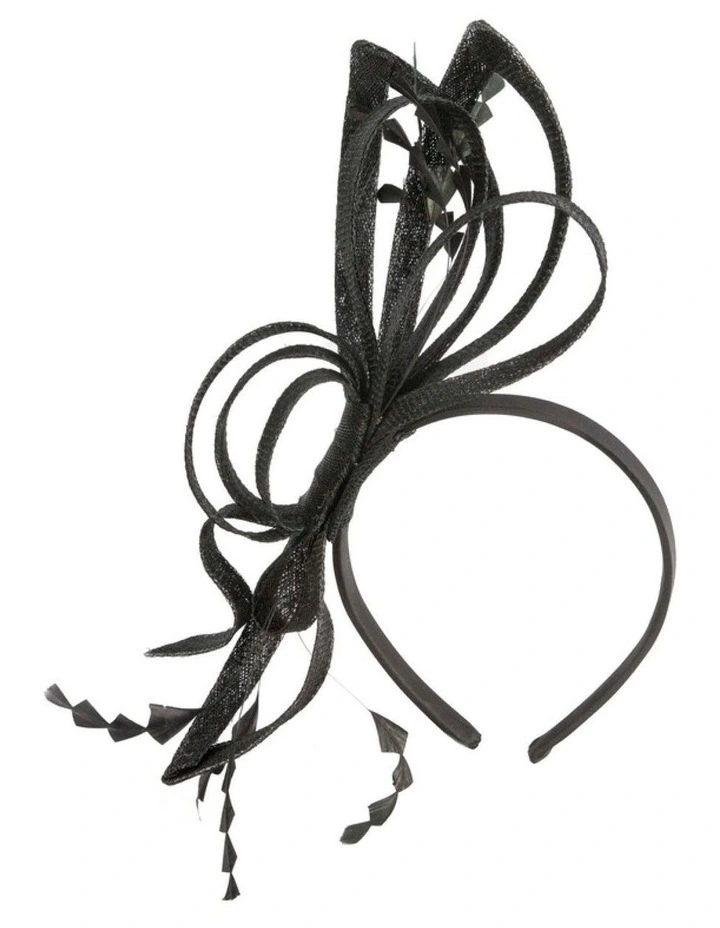 Black Sinamay Fascinator by Max Alexander MA1023B image 1