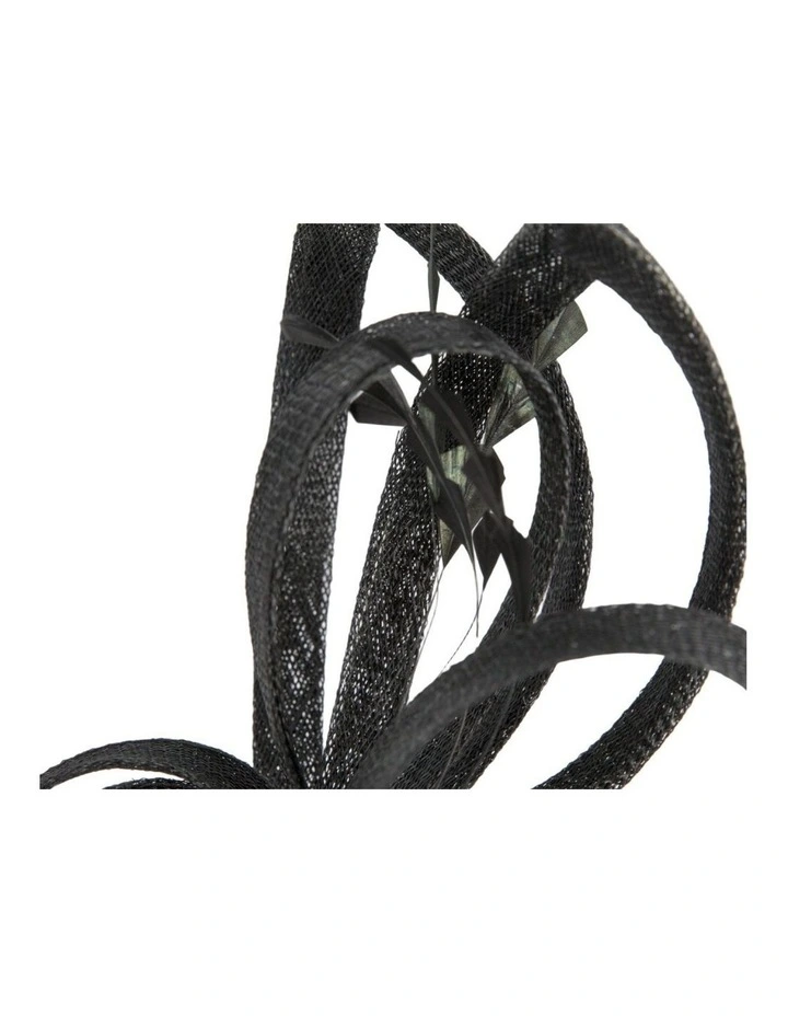 Black Sinamay Fascinator by Max Alexander MA1023B image 2