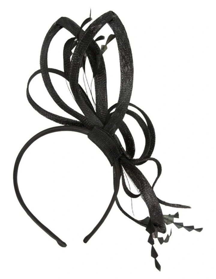 Black Sinamay Fascinator by Max Alexander MA1023B image 3