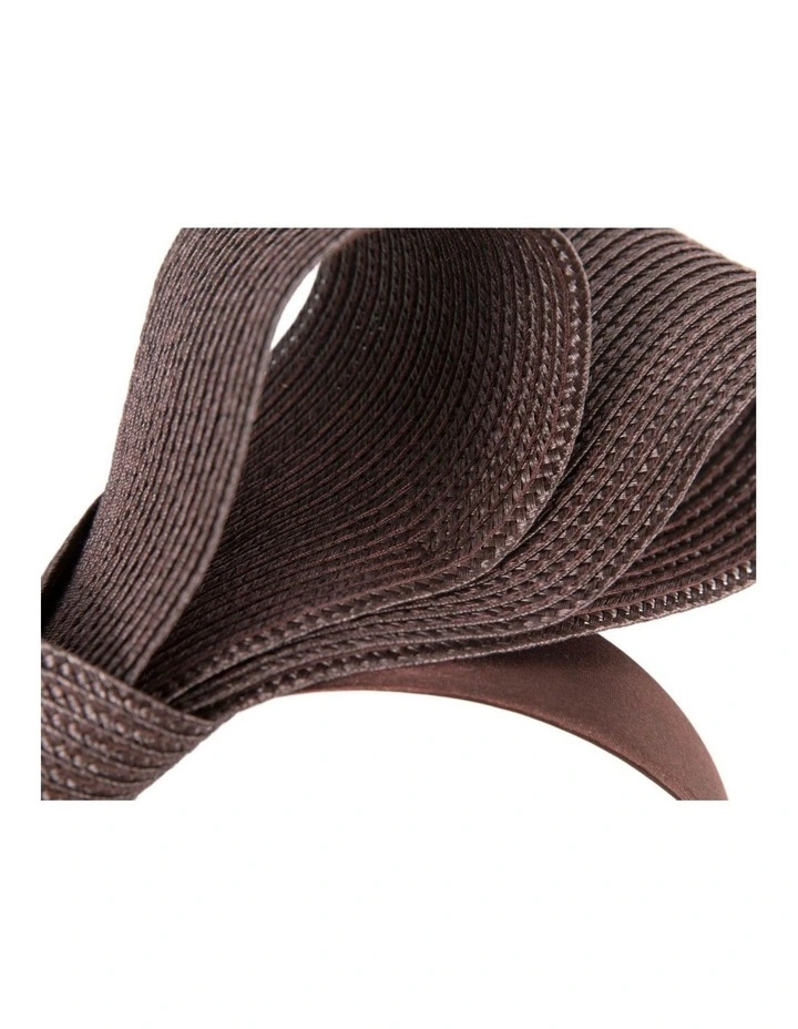Chocolate Sculptural Bow Headband by Max Alexander MA1027BR image 2