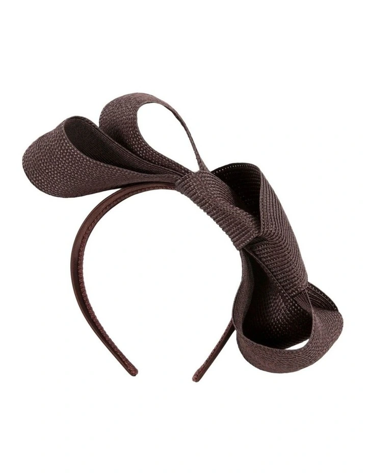 Chocolate Sculptural Bow Headband by Max Alexander MA1027BR image 3