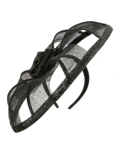 Black Sinamay Fascinator by Max Alexander MA1003B