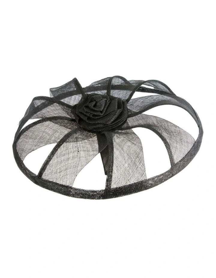 Black Sinamay Fascinator by Max Alexander MA1003B image 2