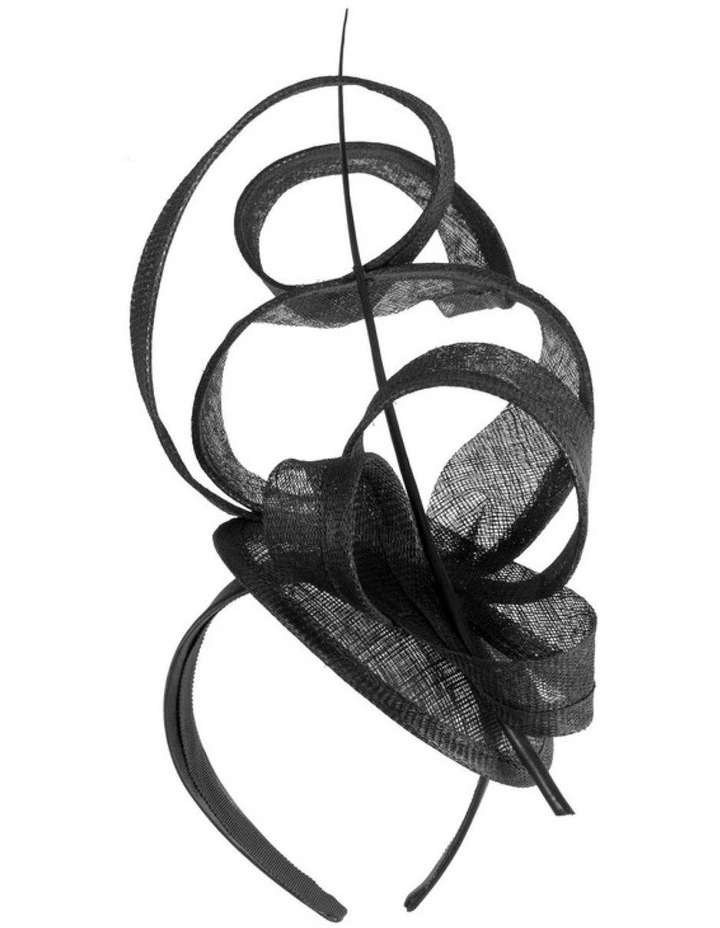 Black Sinamay Fascinator by Max Alexander MA1011B image 1