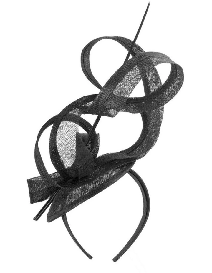 Black Sinamay Fascinator by Max Alexander MA1011B image 4