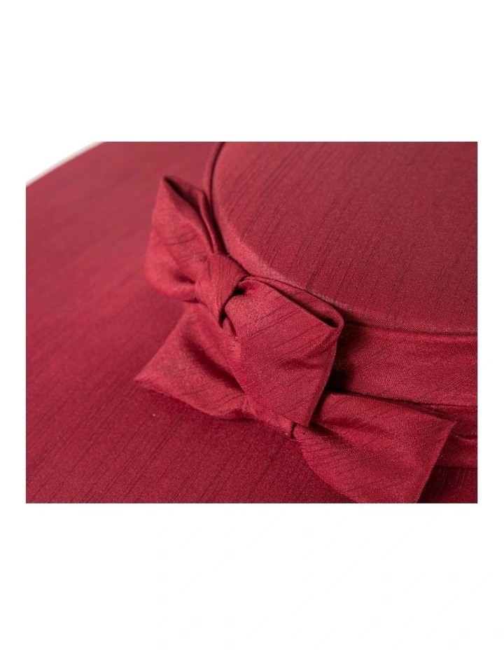 Wine-colored boater hat by Max Alexander MA1016WN image 4