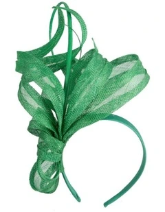 Green Sinamay Fascinator by Max Alexander MA1020GRN