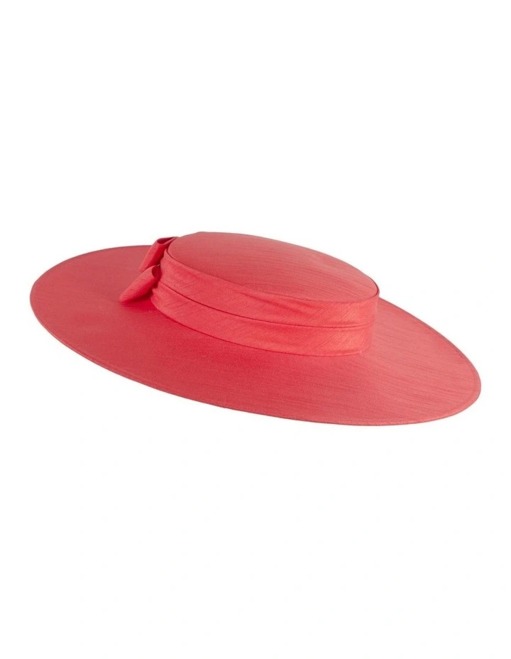 Bright Red boater hat by Max Alexander MA1016BR image 2