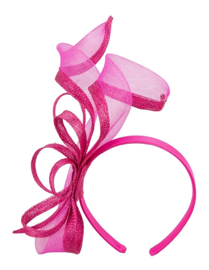 Petite Fuchsia Sinamay Fascinator by Max Alexander MA1028F image 1