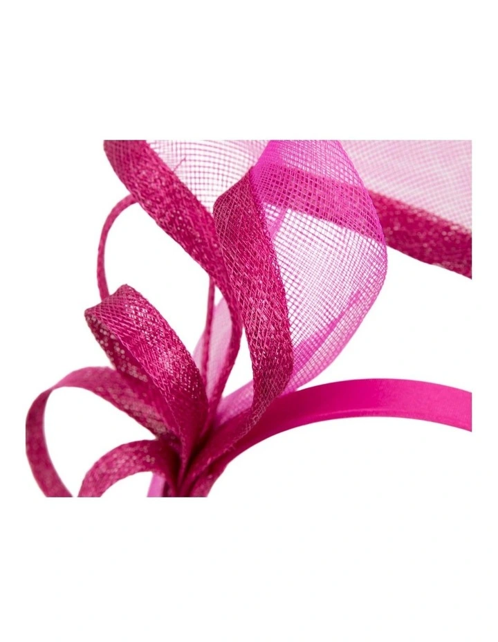 Petite Fuchsia Sinamay Fascinator by Max Alexander MA1028F image 2