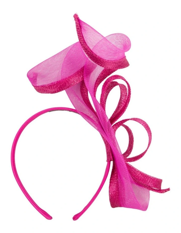 Petite Fuchsia Sinamay Fascinator by Max Alexander MA1028F image 3